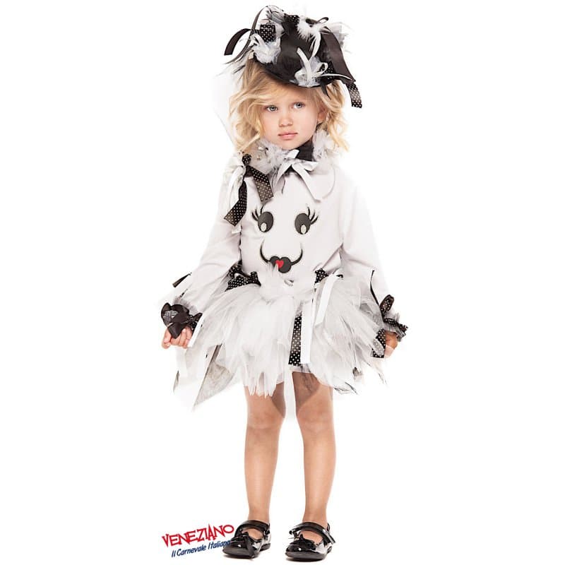 Costume carnevale fantasmina 1-3 anni - veneziano 28076 - 3