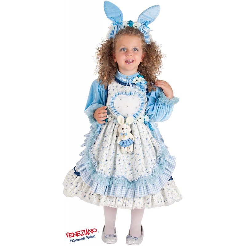 Costume carnevale piccola alice nel paese delle favole da 0 a 3 anni - veneziano 5101 - 3
