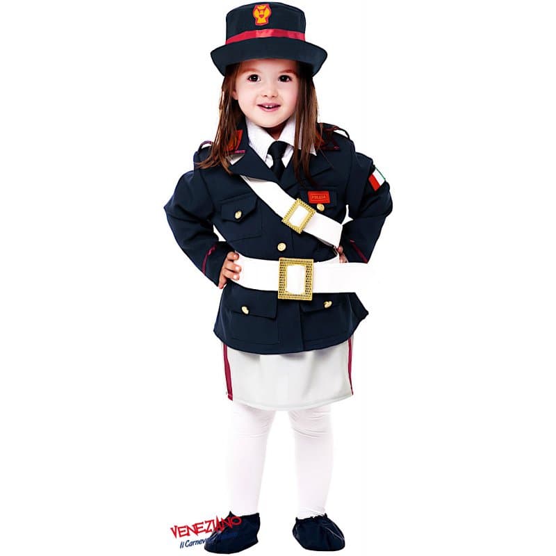 Costume carnevale piccola poliziotta da 0 a 3 anni - veneziano 50245 - 3