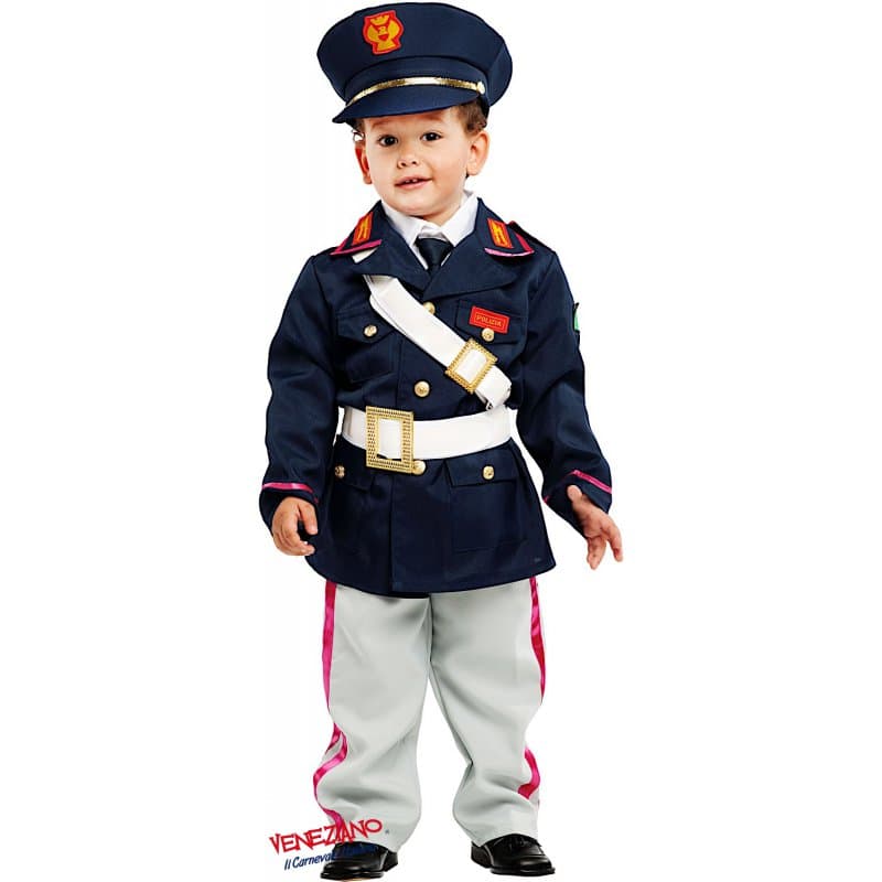 Costume carnevale piccolo poliziotto da 0 a 3 anni - veneziano 53151 - 3