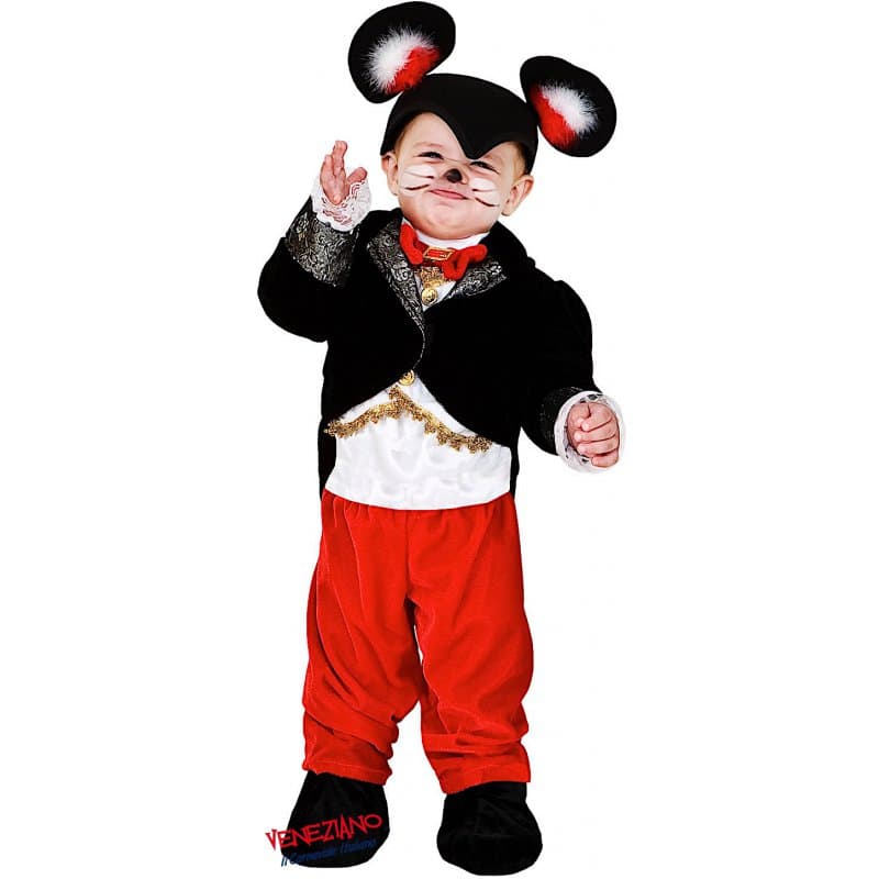 Costume carnevale piccolo topino da 0 a 3 anni - veneziano 8934 - 3