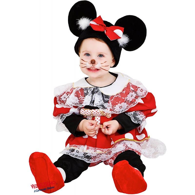 Costume carnevale topoletta da 0 a 3 anni - veneziano 1083 - 3