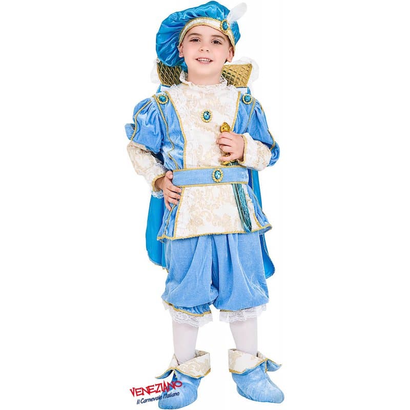 Costume carnevale principe azzurro da 0 a 3 anni - veneziano 54320 - 3