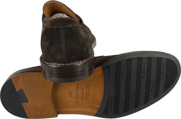 Scarpa uomo Doucal's - Mocassino in pelle scamosciata - Colore Marrone - 2
