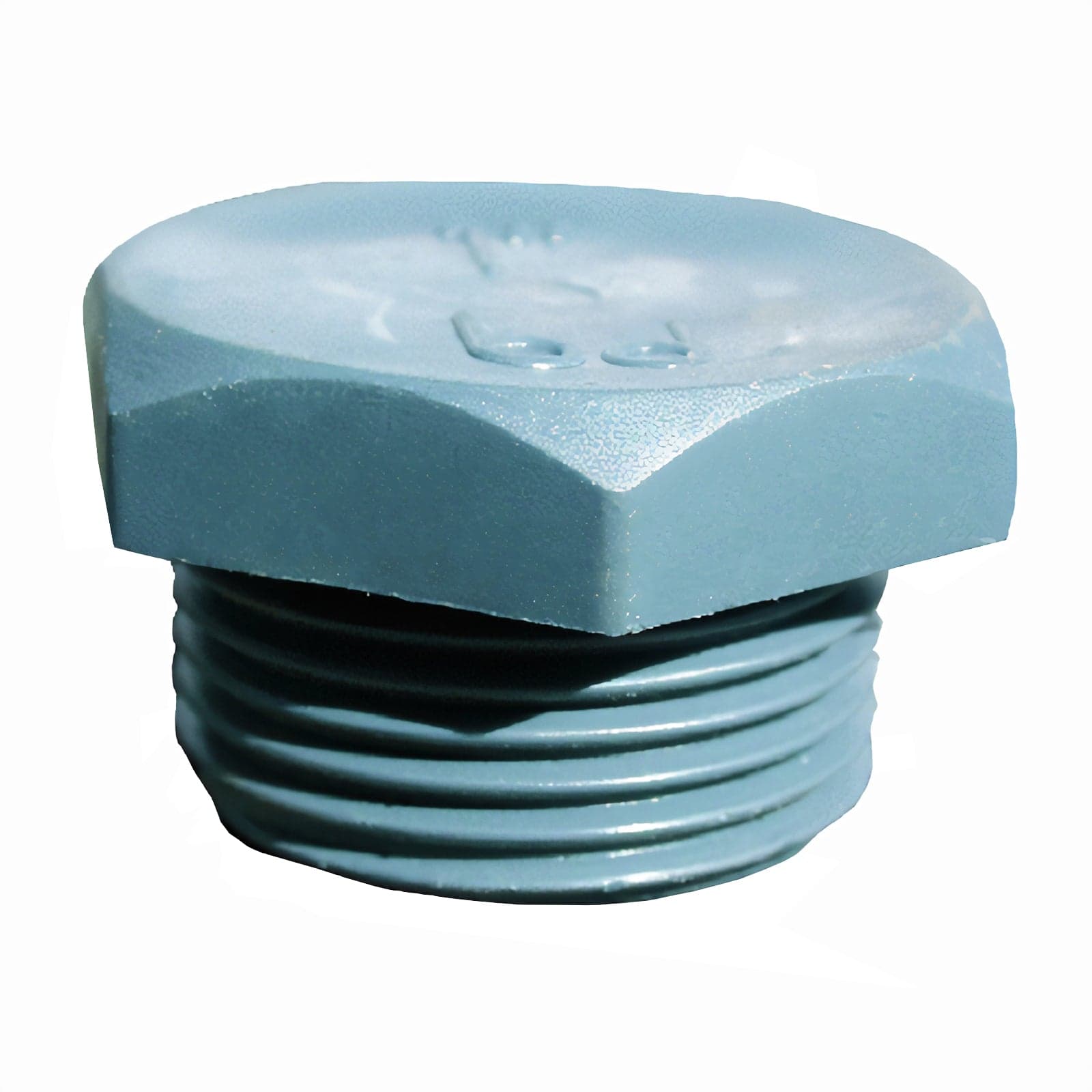 Tappo filettato in plastica PVC esagonale per contenitori - 2