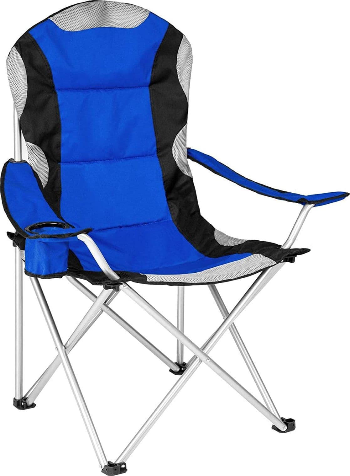 Poltrona da campeggio imbottita con chiusura ad ombrello "Camping" in acciaio per mare e Balcone - 1