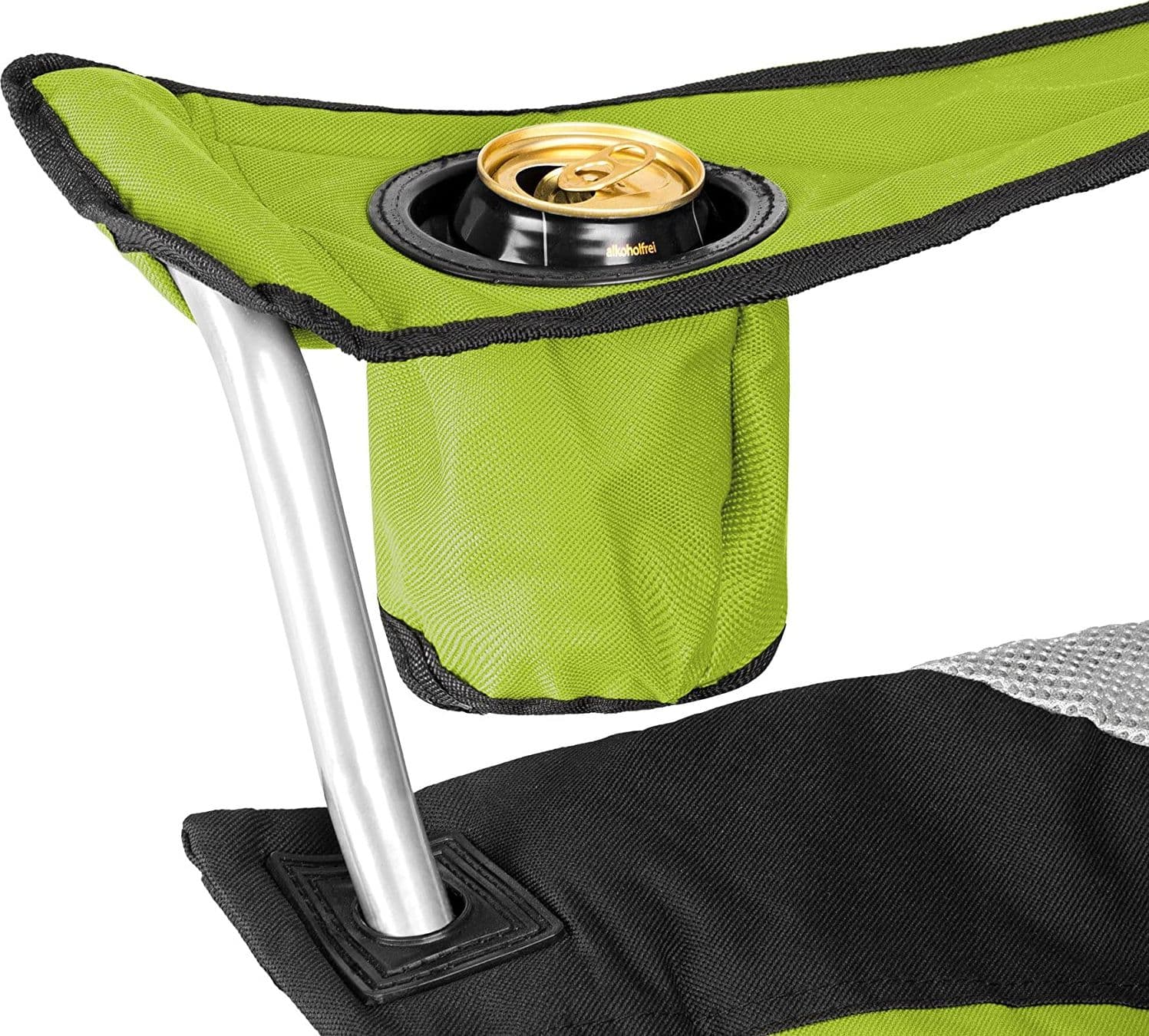 Poltrona da campeggio imbottita con chiusura ad ombrello "Camping" in acciaio per mare e Balcone - 4