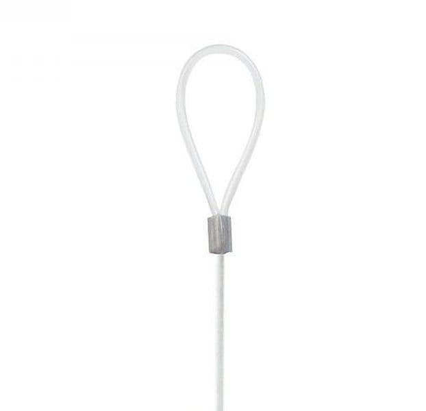 Morsetto in alluminio a compressione per filo in nylon da Ø 4 mm sostegno filari e tutori - 3
