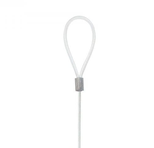 Morsetto in alluminio a compressione per filo in nylon da Ø 4 mm sostegno filari e tutori - 3