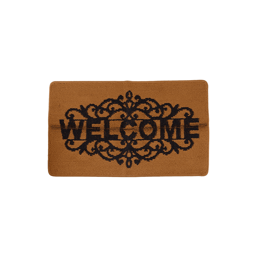 Zerbino Welcome Tappeto da Ingresso Marrone 45x70 cm