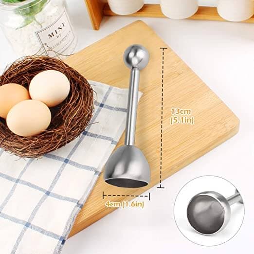 Rompi Guscio Uova Accessori da Cucina Sgusciatore per Uova Sode Coque - 2
