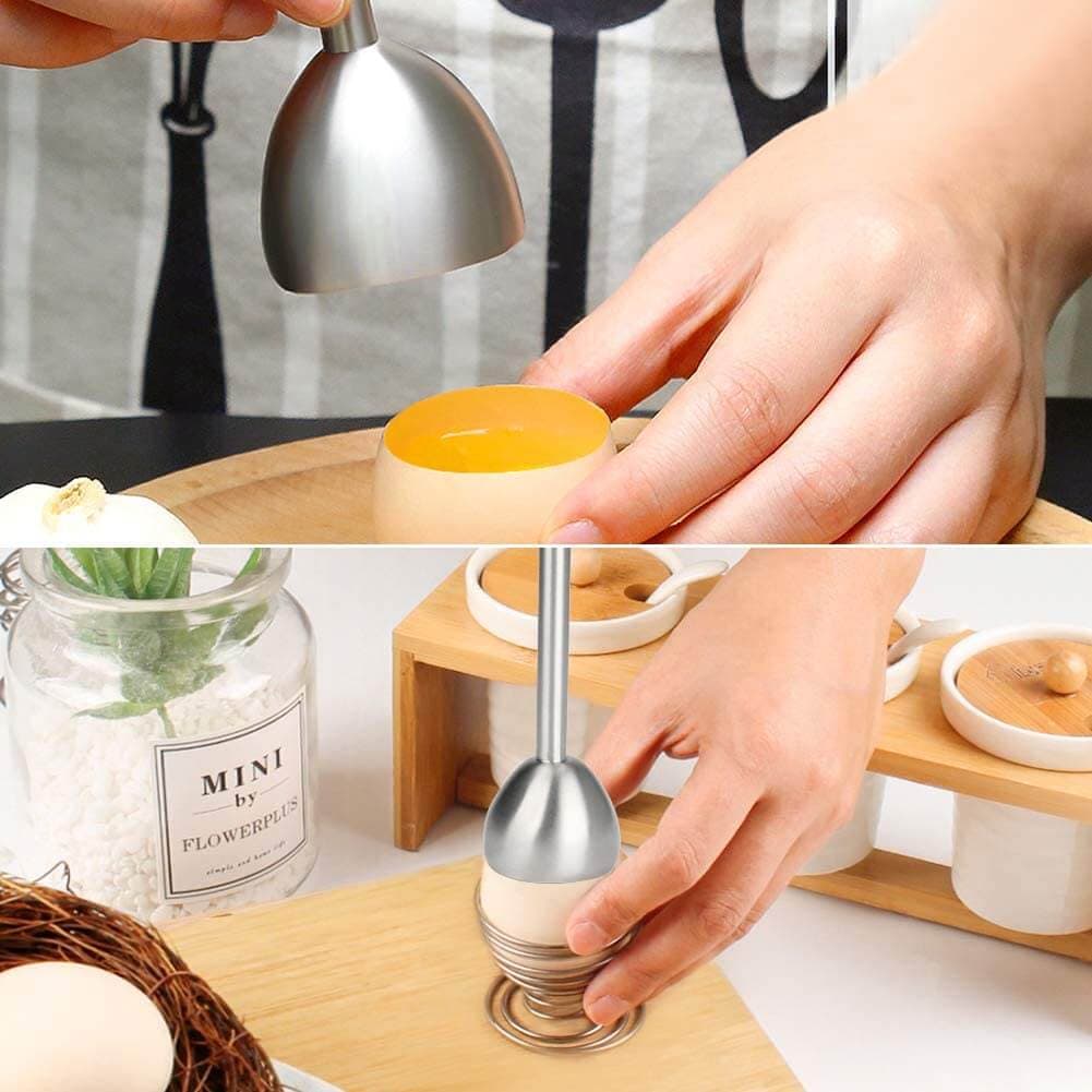 Rompi Guscio Uova Accessori da Cucina Sgusciatore per Uova Sode Coque - 3