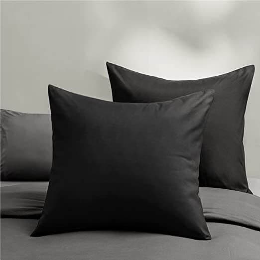 Federa in Microfibra Nera per Cuscino 50x50 cm - 2