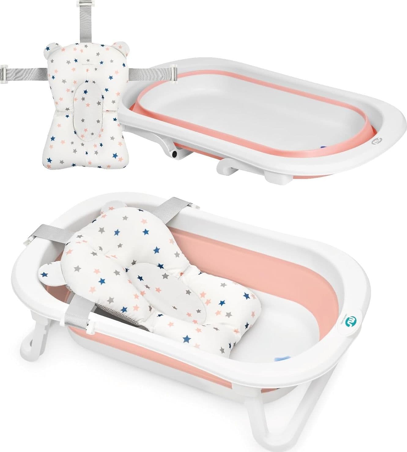 Bagnetto Ms Flex + Cuscino Stelle – Rosa