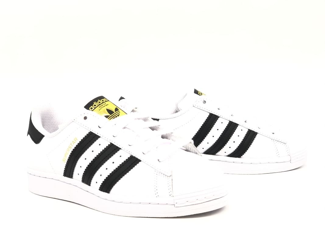 ADIDAS SUPER STAR J Sneakers donna bianche nero - 6