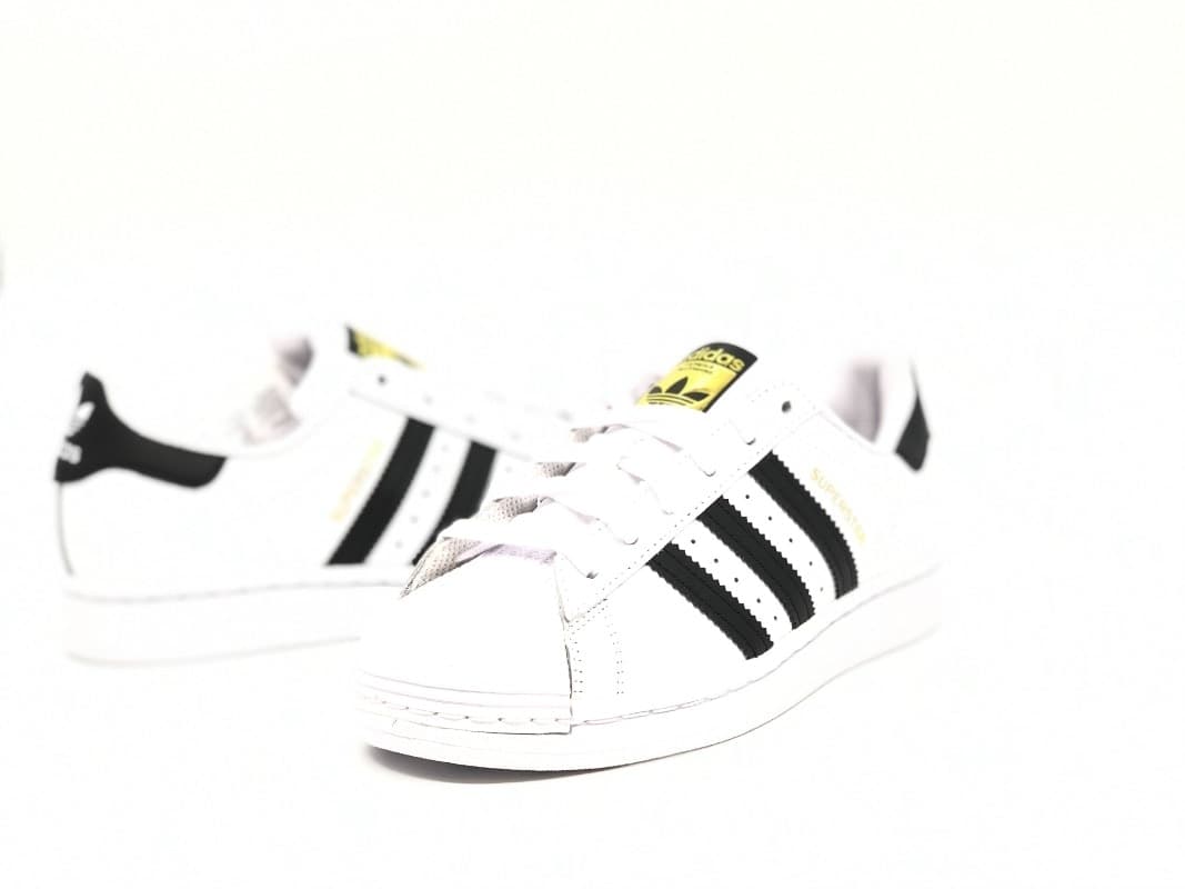 ADIDAS SUPER STAR J Sneakers donna bianche nero - 5