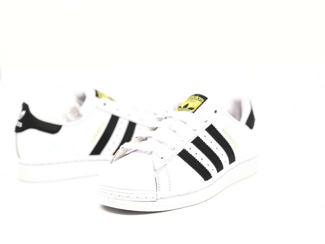 ADIDAS SUPER STAR J Sneakers donna bianche nero - 5