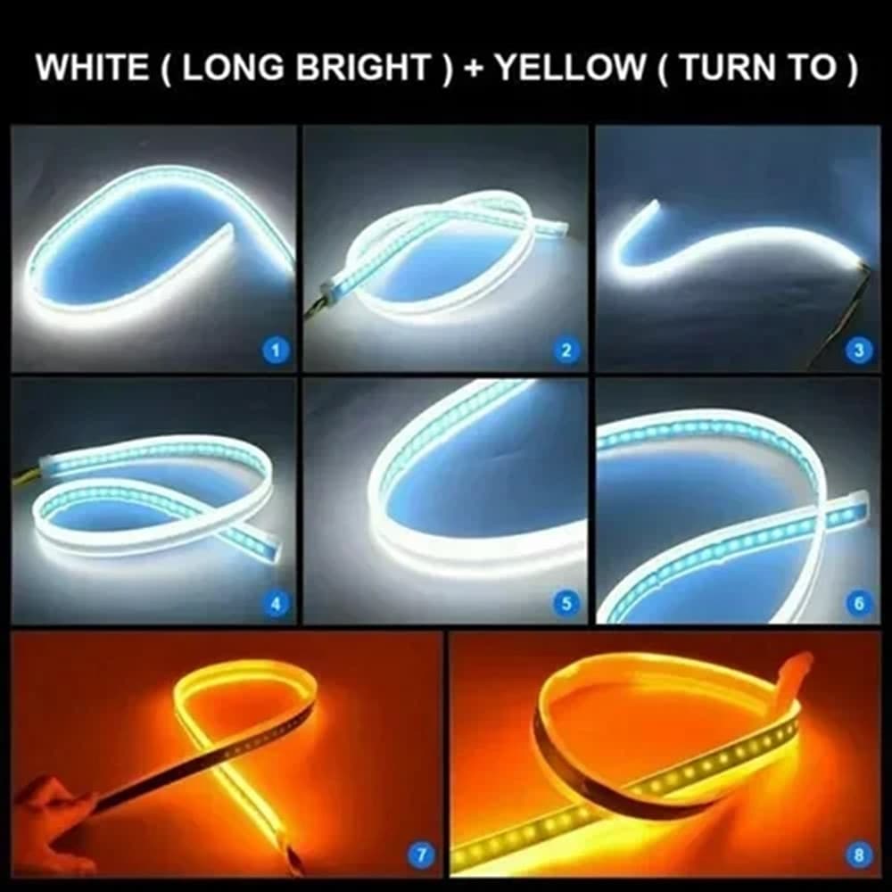 STRISCIA LUMINOSE A LED DECORATIVA FLESSIBILE PER ILLUMINAZIONE AUTO VEICOLI Q-LED2802 - 3