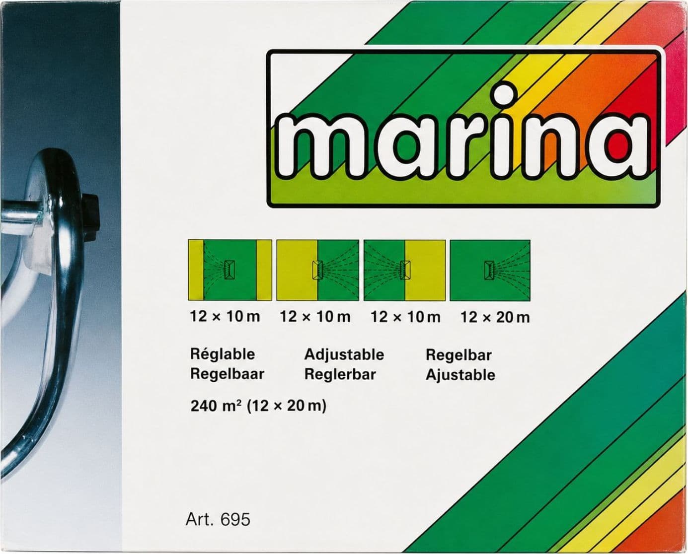EcoPrice Marina Irrigatore Oscillante Prato 18 Fori 695 - 1