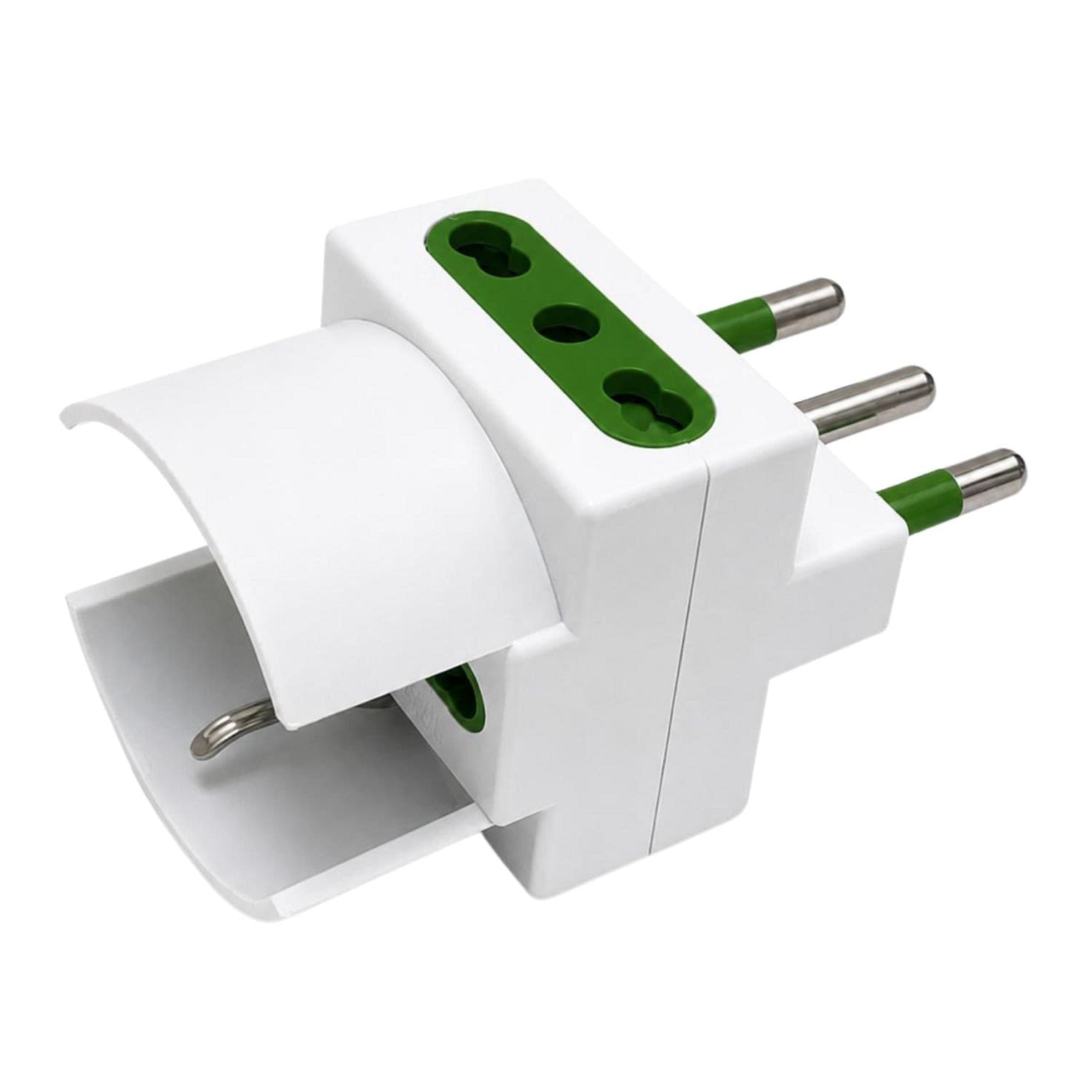 EcoPrice Adattatore Triplo 1 Schuko Open +2 10/16A Spina 16A - 1