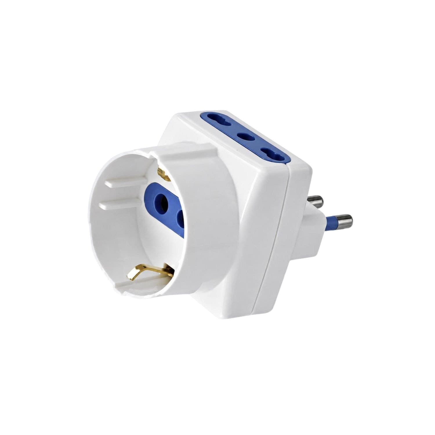 EcoPrice Adattatore Triplo 1 Schuko +2 10/16A Spina 16A - 1