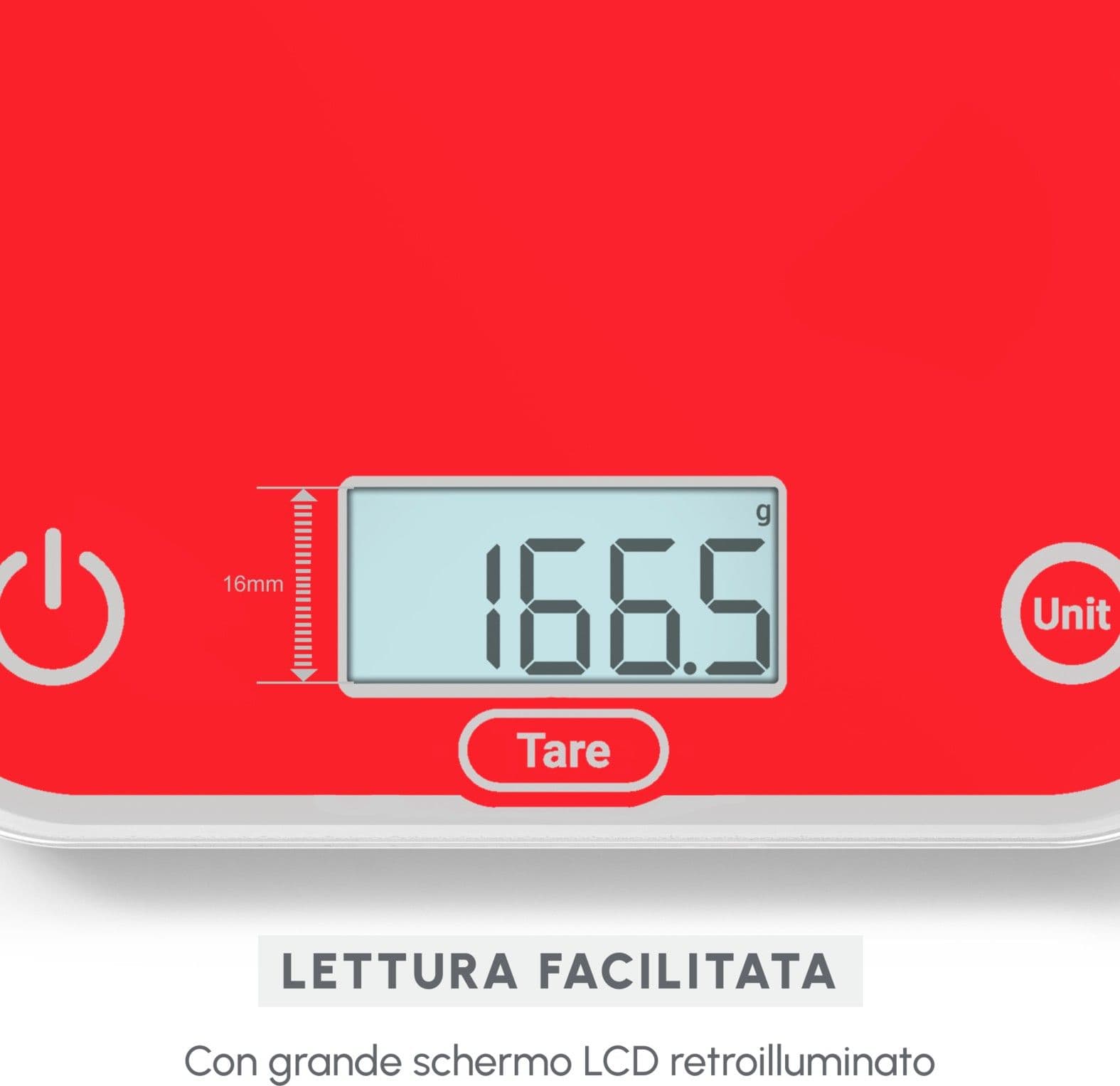 Moulinex Bilancia Cucina Digitale Max.5Kg Red BN50U3 - 2