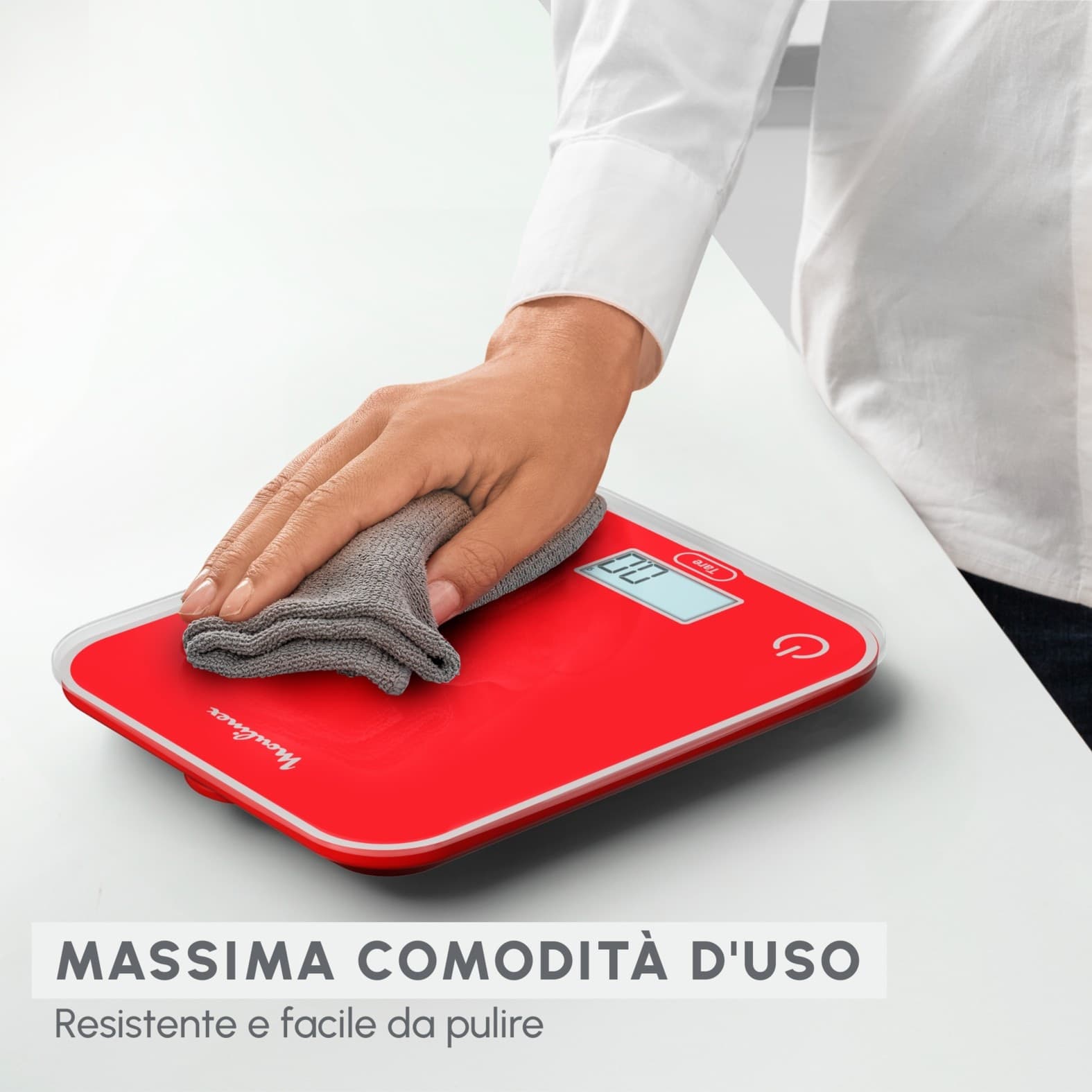 Moulinex Bilancia Cucina Digitale Max.5Kg Red BN50U3 - 3