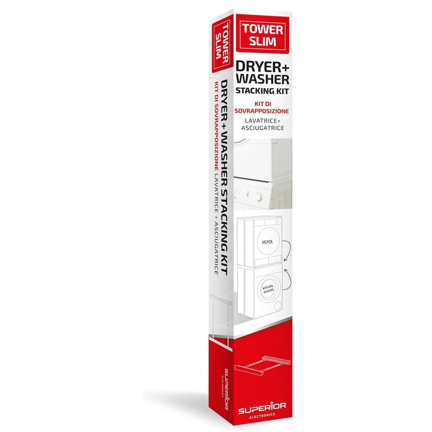 Superior Kit Sovrapposizione Lavatrice+asciugatrice Tower Slim 1