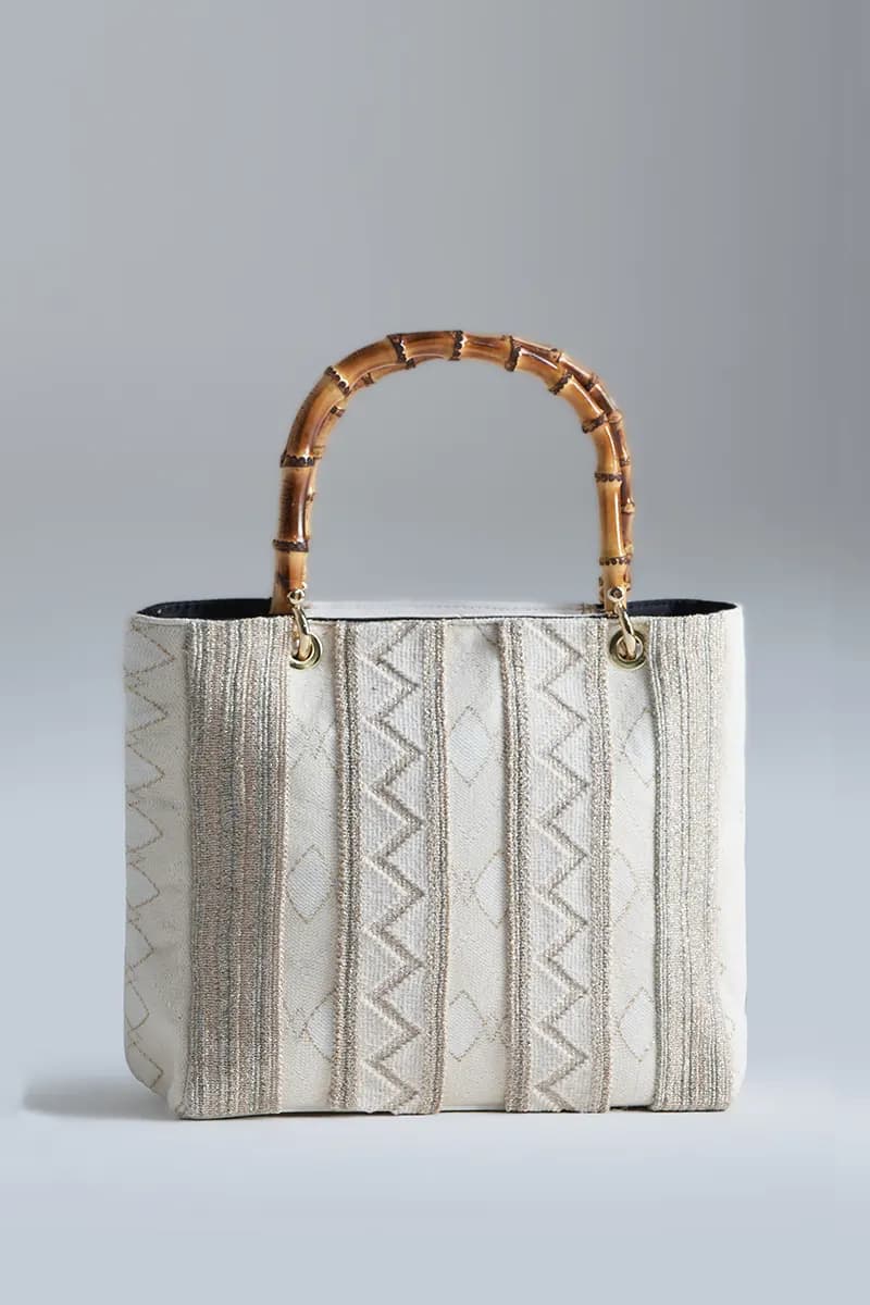 PHO Firenze | Borsa shopping manico bamboo - 2