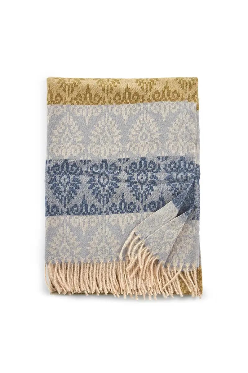 VERDE FASHION | Sciarpa colorblock stampa cachemire - 2