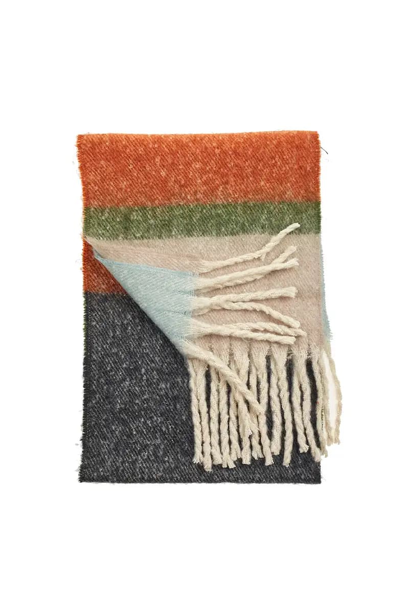 VERDE FASHION | Sciarpa colorblock - 8