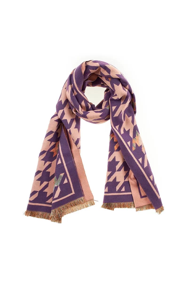 VERDE FASHION | Sciarpa pied de poule - 1