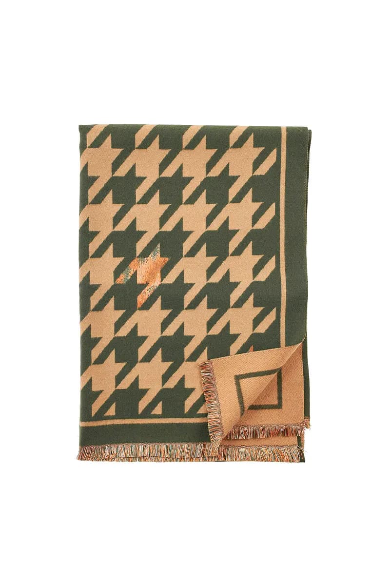 VERDE FASHION | Sciarpa pied de poule - 4