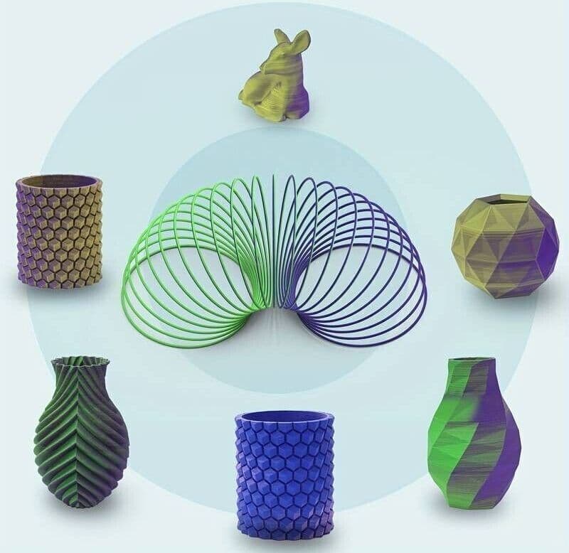 Filamento Per Stampante 3D Bicolore Opaco ERYONE PLA Da 1 Pezzo, Materiali - 2