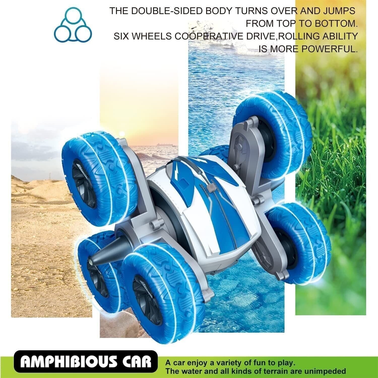 ALLCACA Acrobazie a Sei Ruote RC Car4WD Acrobazie anfibie 2.4G Telecomando - 2