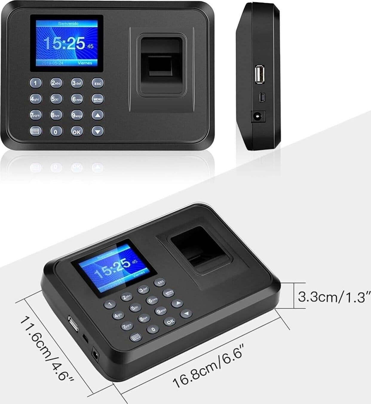 Impronta digitale biometrica Sistema di presenza orologio Registratore dipendent - 7