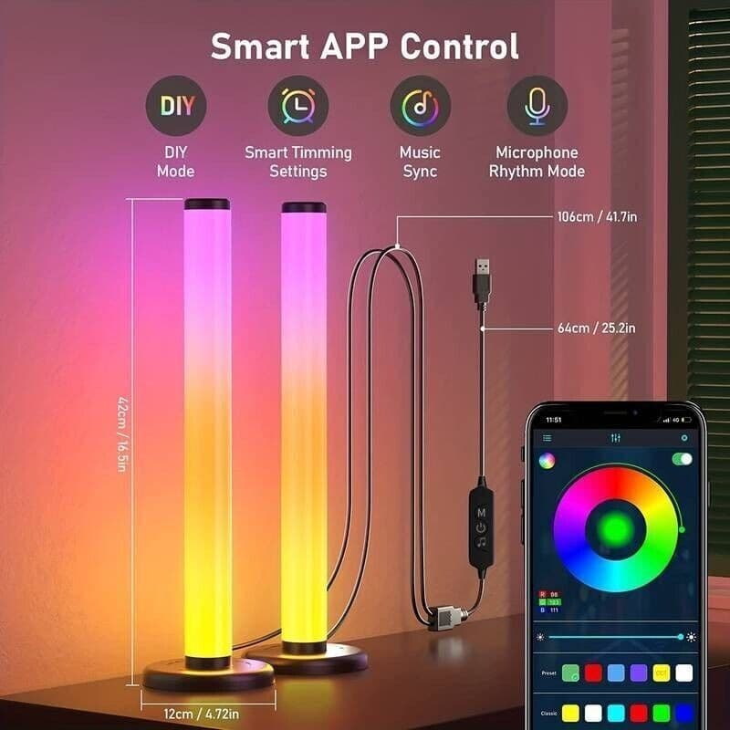 360°Smart Luce LED, Gaming Barra Luminosa a Colori RGB, 16 milioni - 3