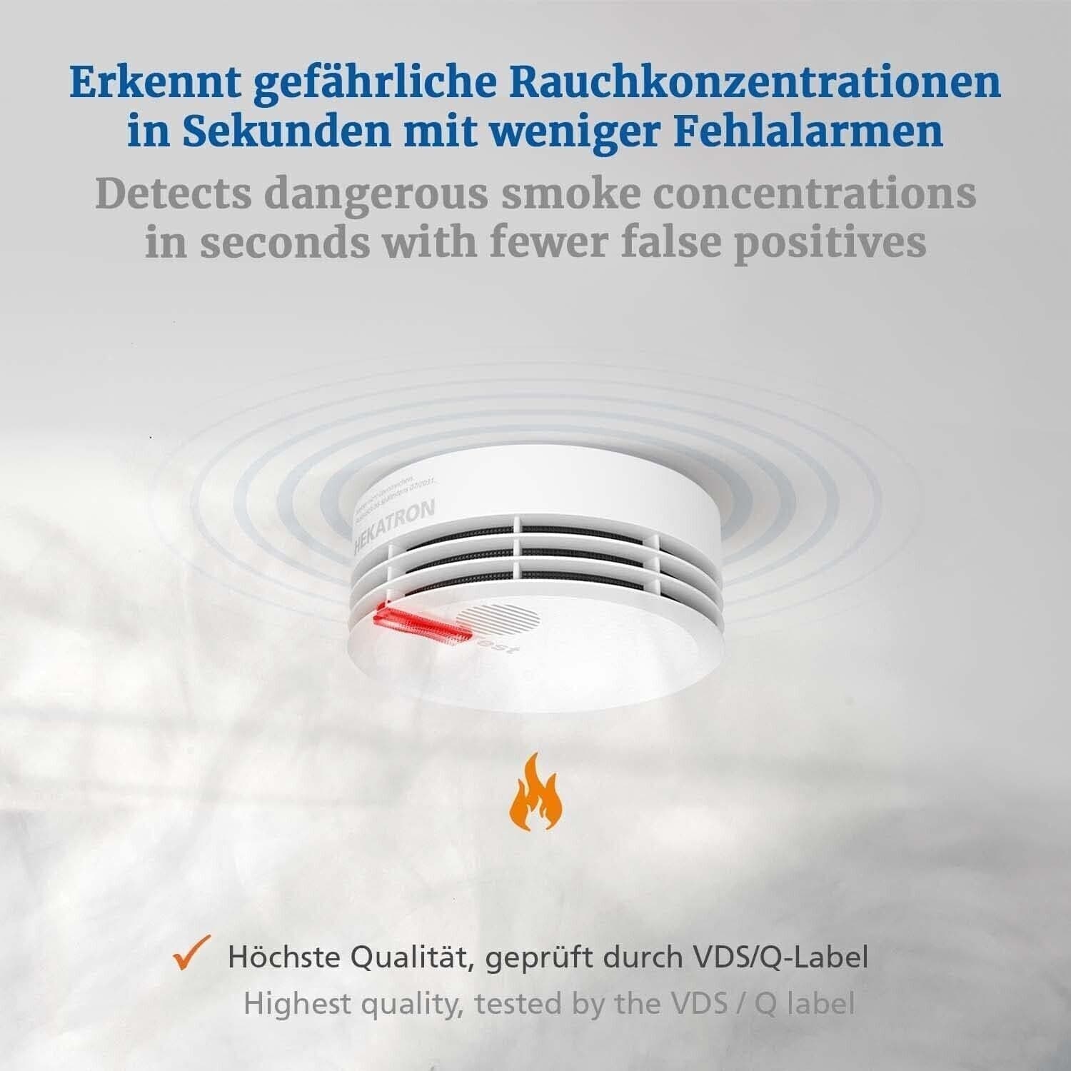 Hekatron Genius Plus Edition - Rilevatore di Fumo con Batterie Integrate - 7