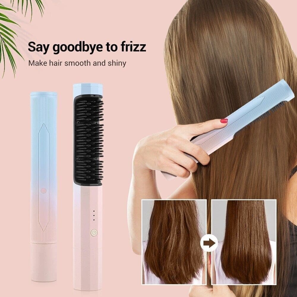 YKMIANJI Pettine lisciante per capelli piastra per capelli portatile piastra - 11