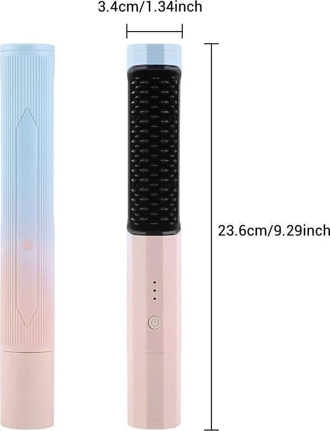 YKMIANJI Pettine lisciante per capelli piastra per capelli portatile piastra - 3