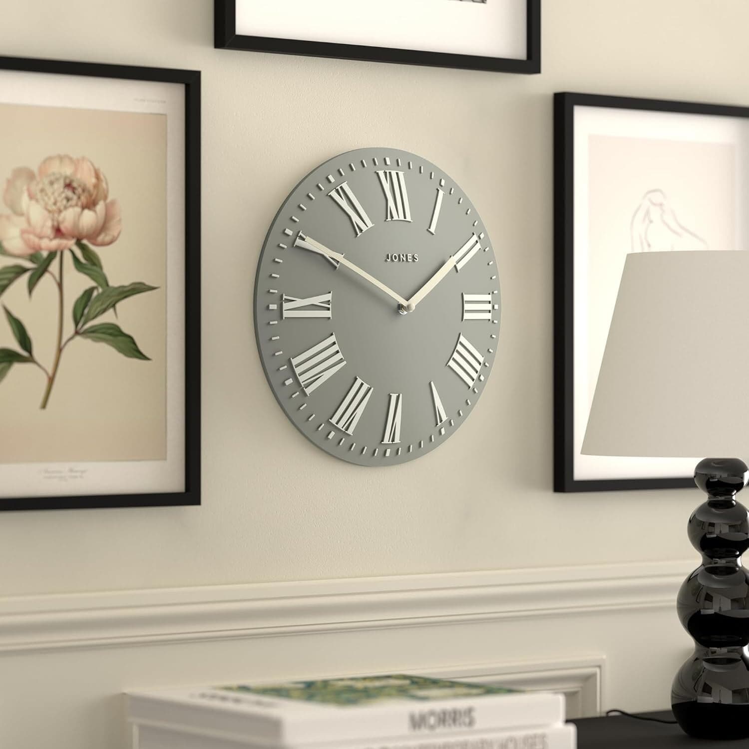 Orologio da parete convesso tradizionale da 12" per interni di alta qualità - 6