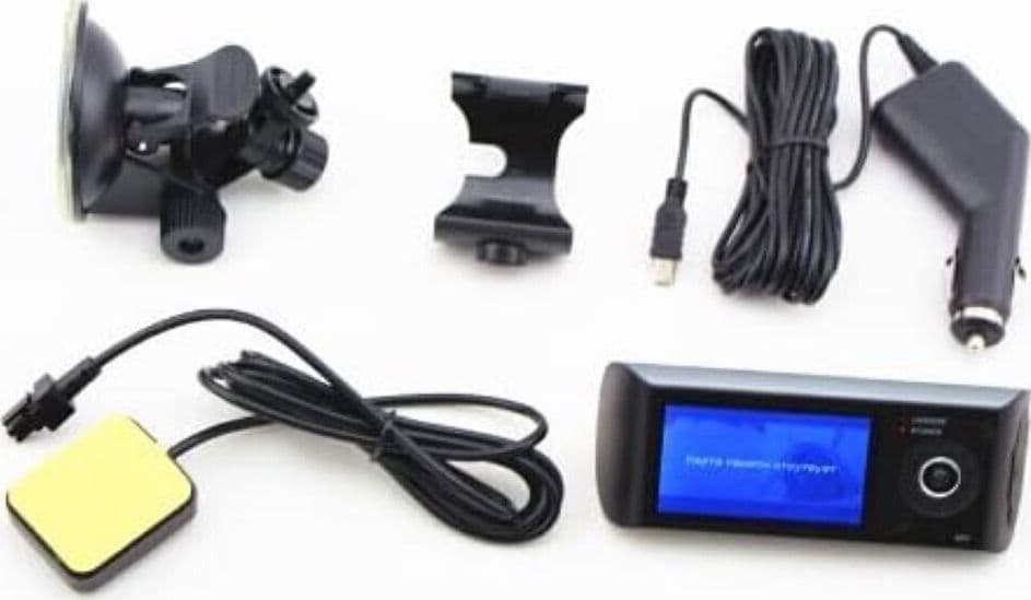 Videocamera DVR per auto con registrazione sincrona R300 con doppia telecamera - 8