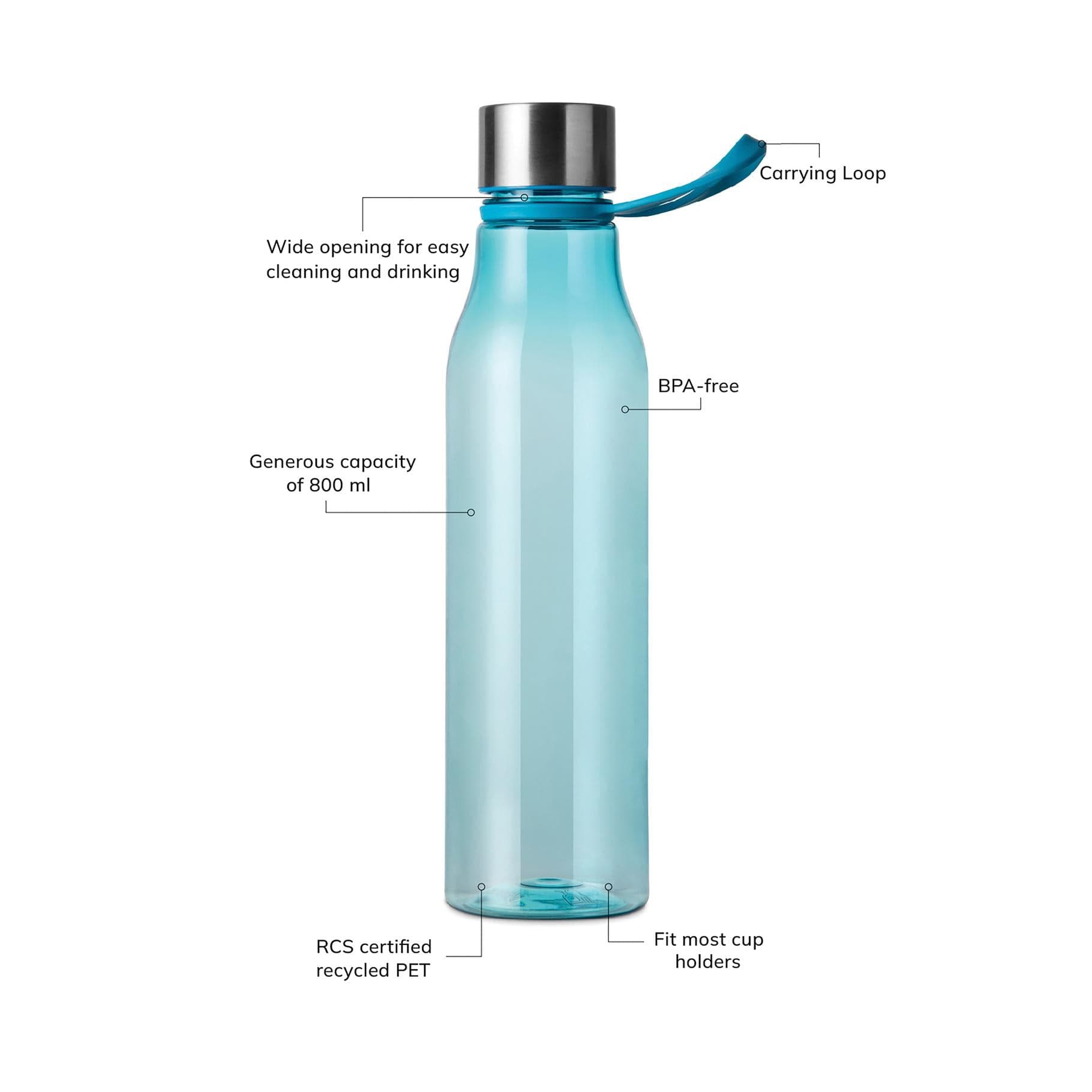 Borraccia  Xd Connects Vinga RCS 800ML Blue - 2