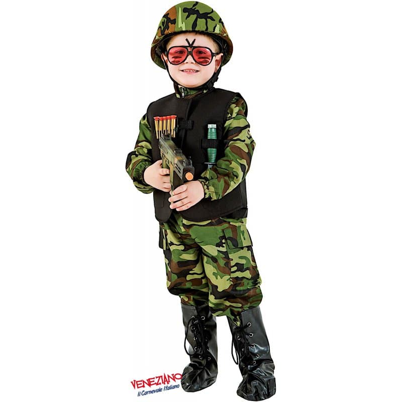 Costume carnevale commando da 3 a 6 anni - veneziano 1125 - 3
