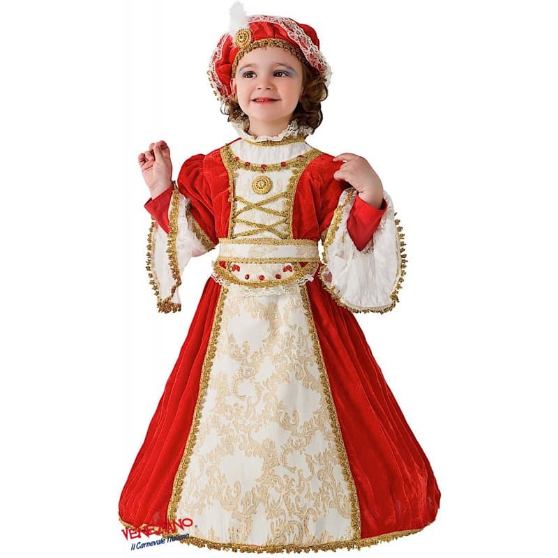 Costume carnevale Elisa di rivombrosa da 4 a 6 anni - veneziano 2130 - 3