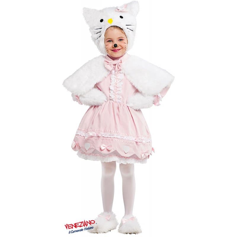 Costume carnevale gattina lusso da 4 a 6 anni - veneziano 53161 - 3