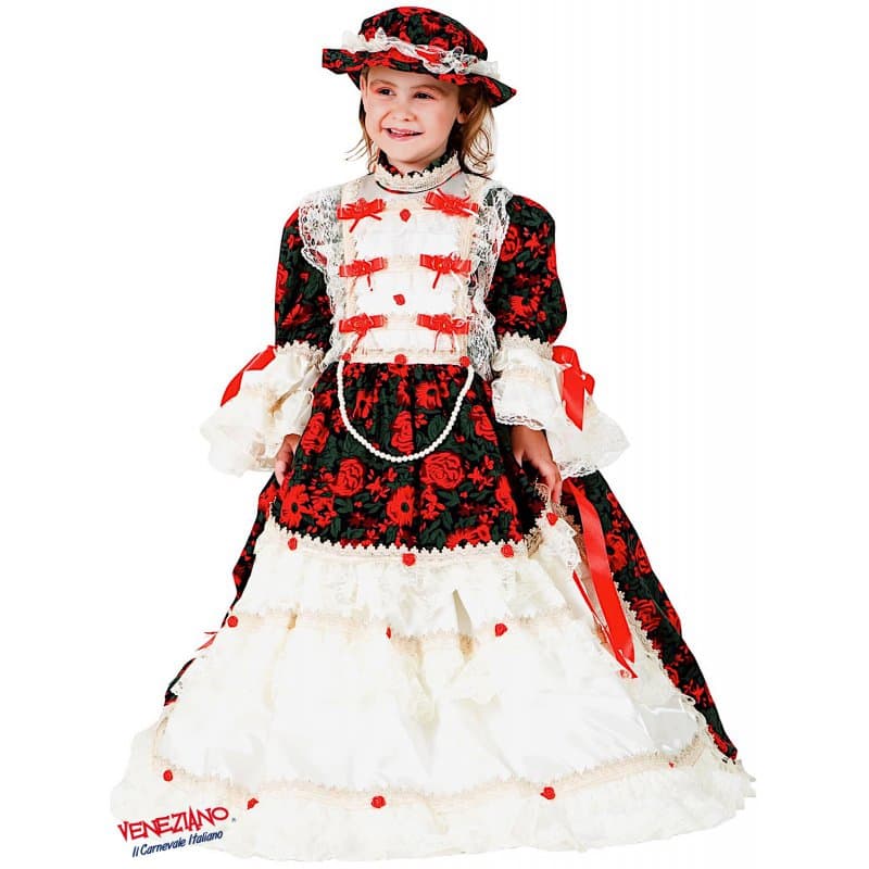 Costume carnevale madame pompadour da 4 a 6 anni - veneziano 8922 - 3