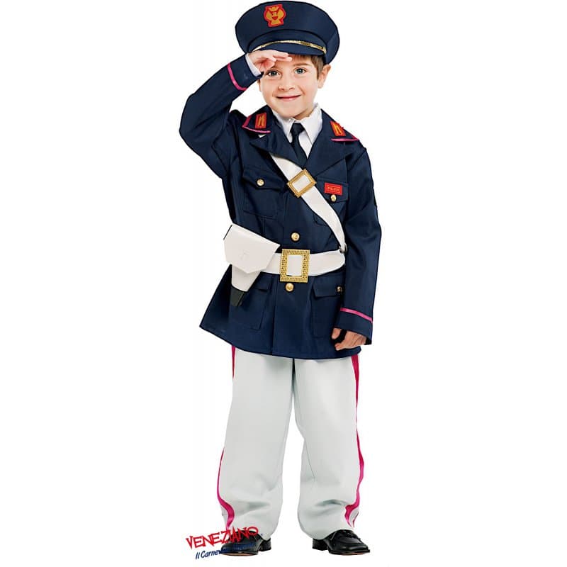 Costume carnevale poliziotto  baby da 3 a 6 anni - veneziano 53149 - 3