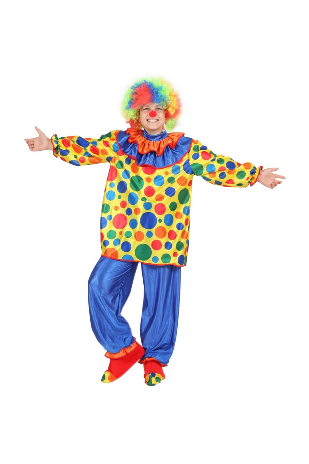 COSTUME CARNEVALE PAGLIACCIO BAMBINO DA 3 A 12 ANNI - PEGASUS 7018 - 2