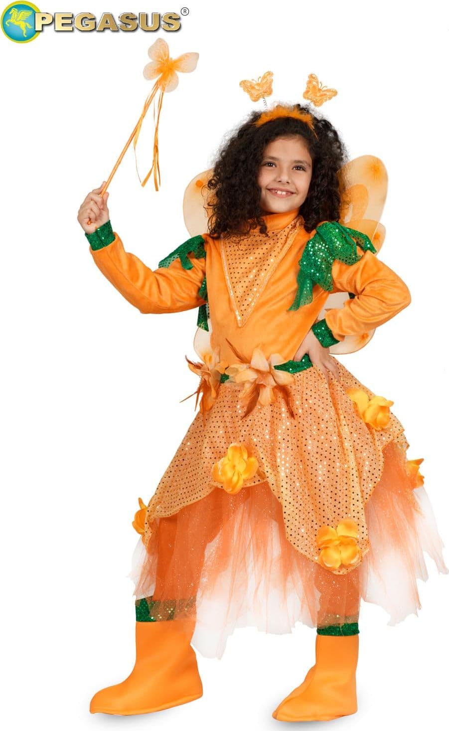 COSTUME CARNEVALE FARFALLA DA 5 A 11 ANNI - PEGASUS COD. 1889 - 2